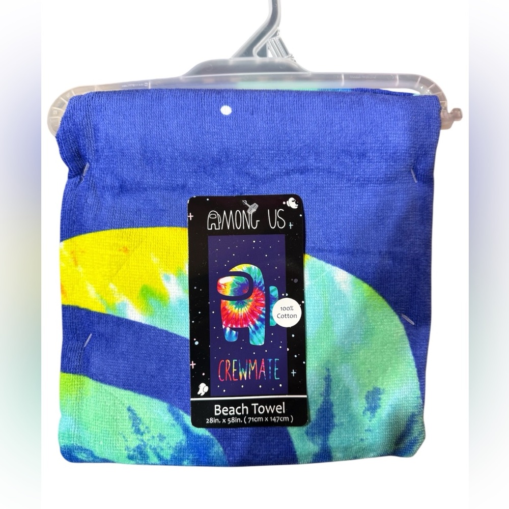 Among Us Online Game Crewmate Beach Swimming Pool Bath Towel 100% Cotton New